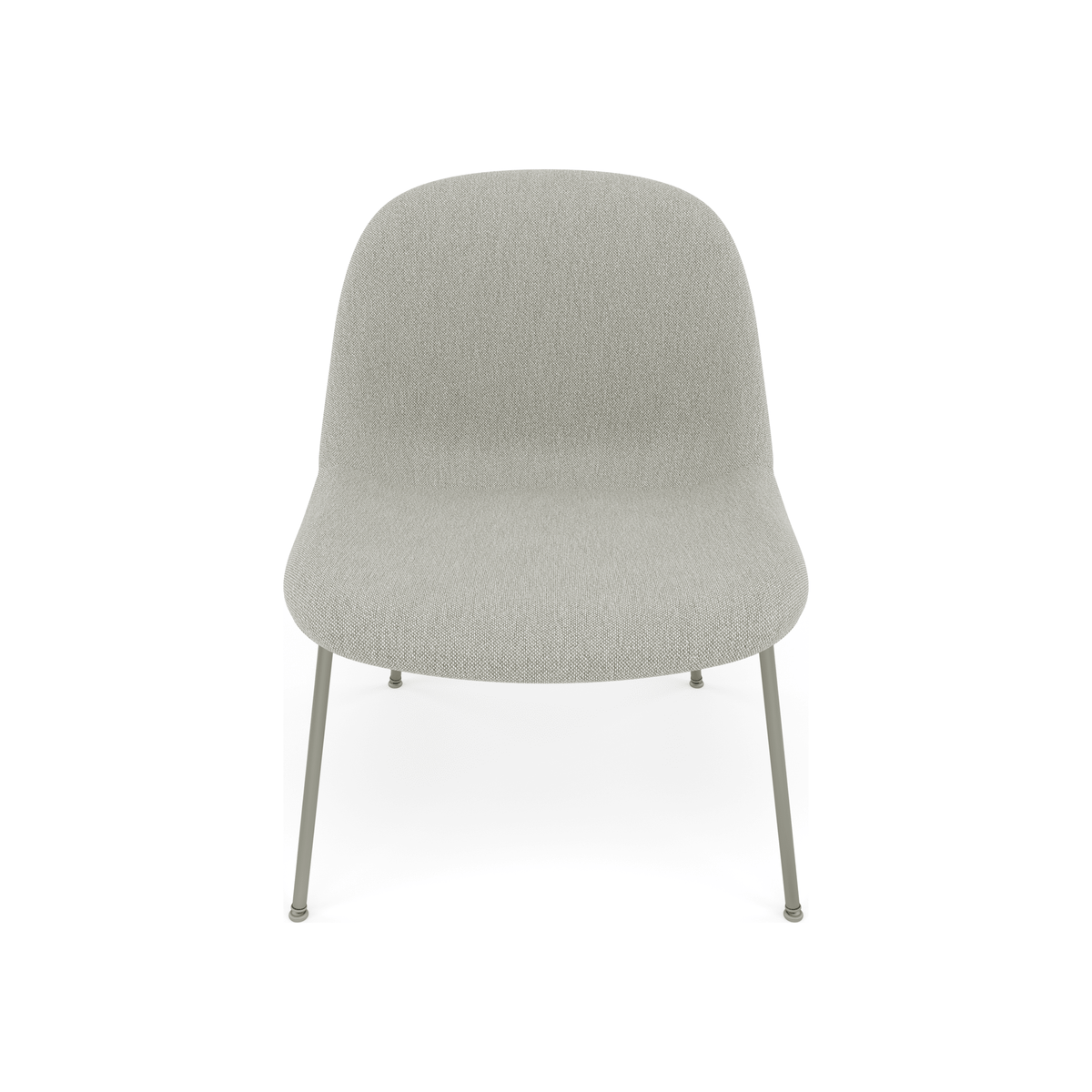 Fiber Soft Lounge Chair Muuto Clay 12 base verde polvere