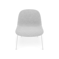 Fiber Soft Lounge Chair Muuto Hallingdal 116 base bianco