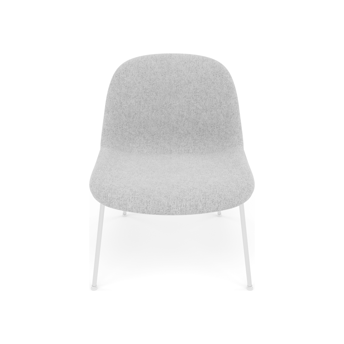 Fiber Soft Lounge Chair Muuto Hallingdal 116 base bianco
