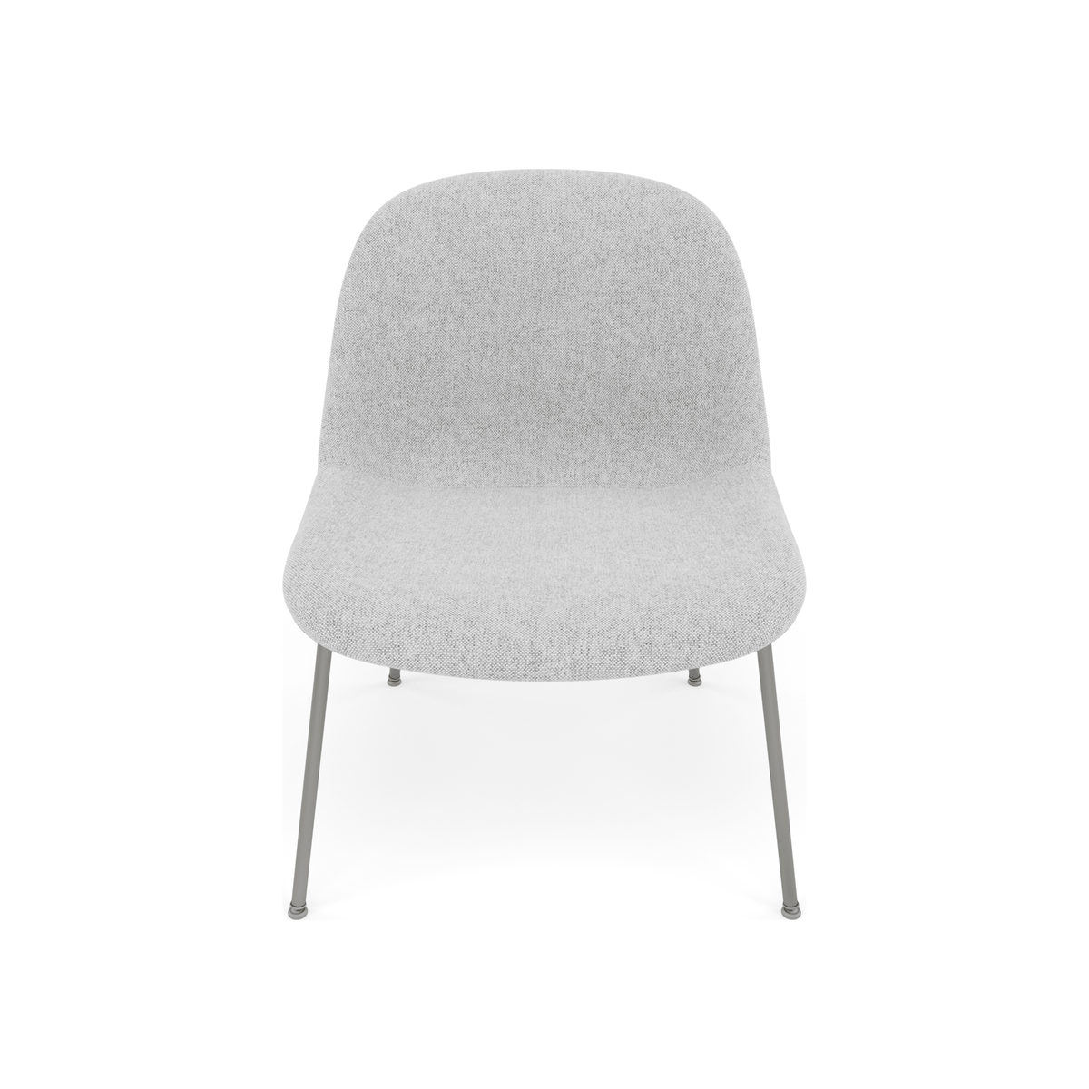 Fiber Soft Lounge Chair Muuto Hallingdal 116 base grigio