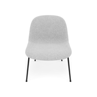 Fiber Soft Lounge Chair Muuto Hallingdal 116 base nero antracite