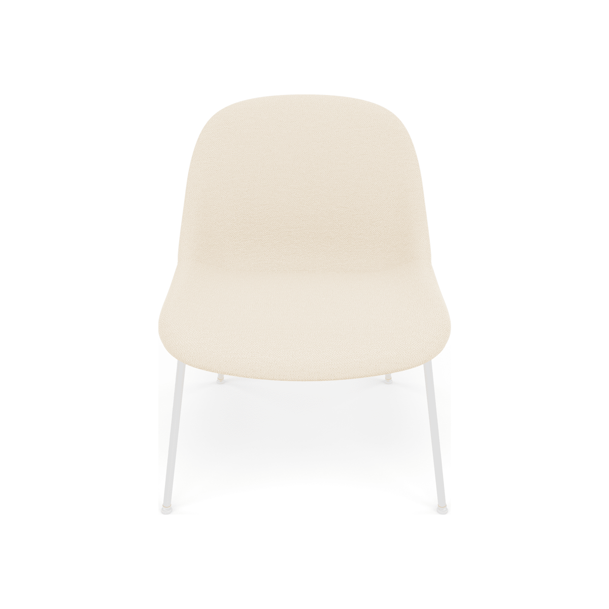 Fiber Soft Lounge Chair Muuto Hearth 1 base bianco