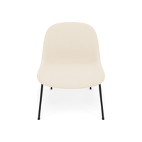 Fiber Soft Lounge Chair Muuto Hearth 1 base nero antracite