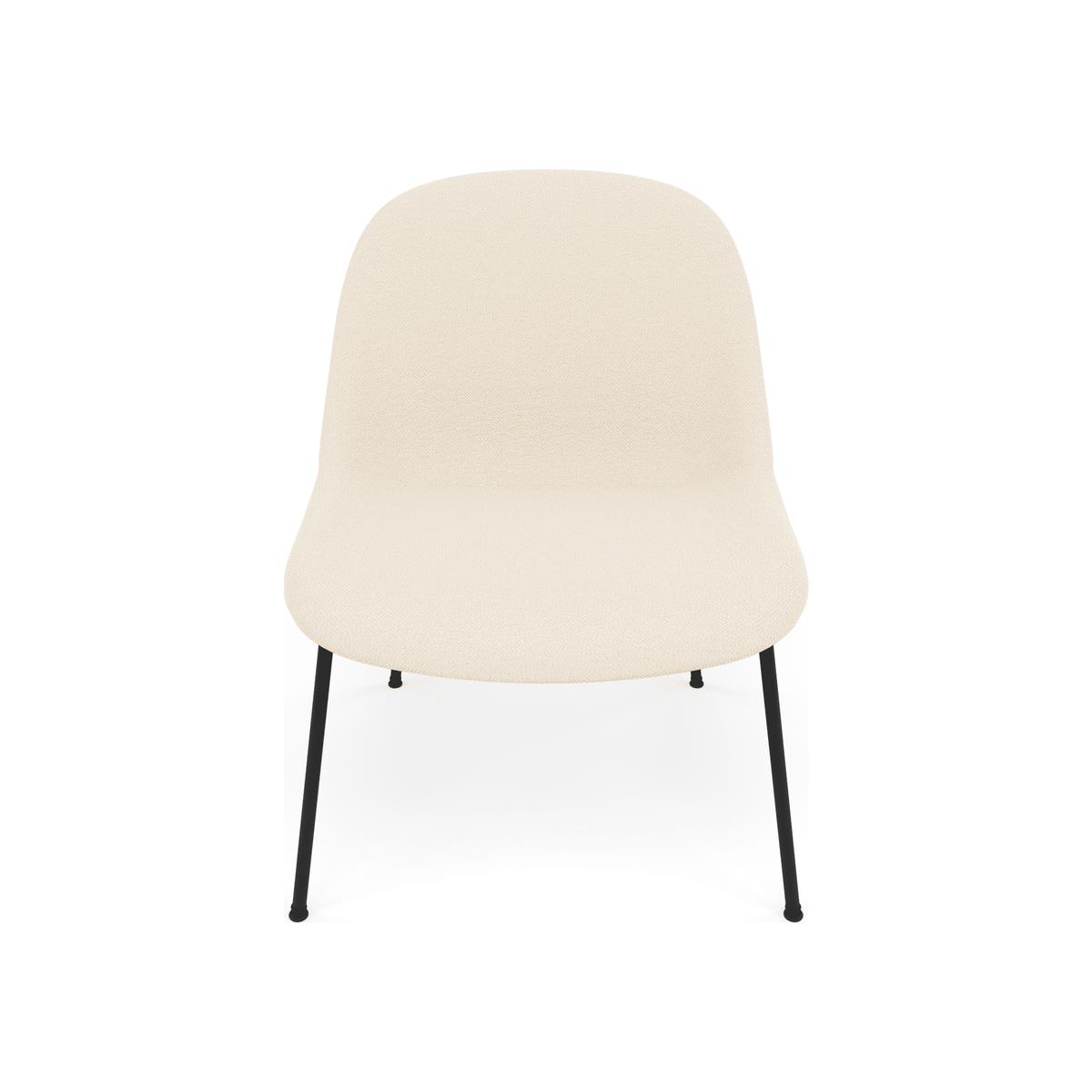 Fiber Soft Lounge Chair Muuto Hearth 1 base nero antracite