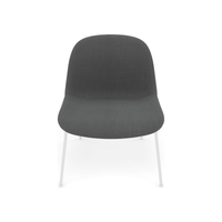Fiber Soft Lounge Chair Muuto Remix 163 base bianco