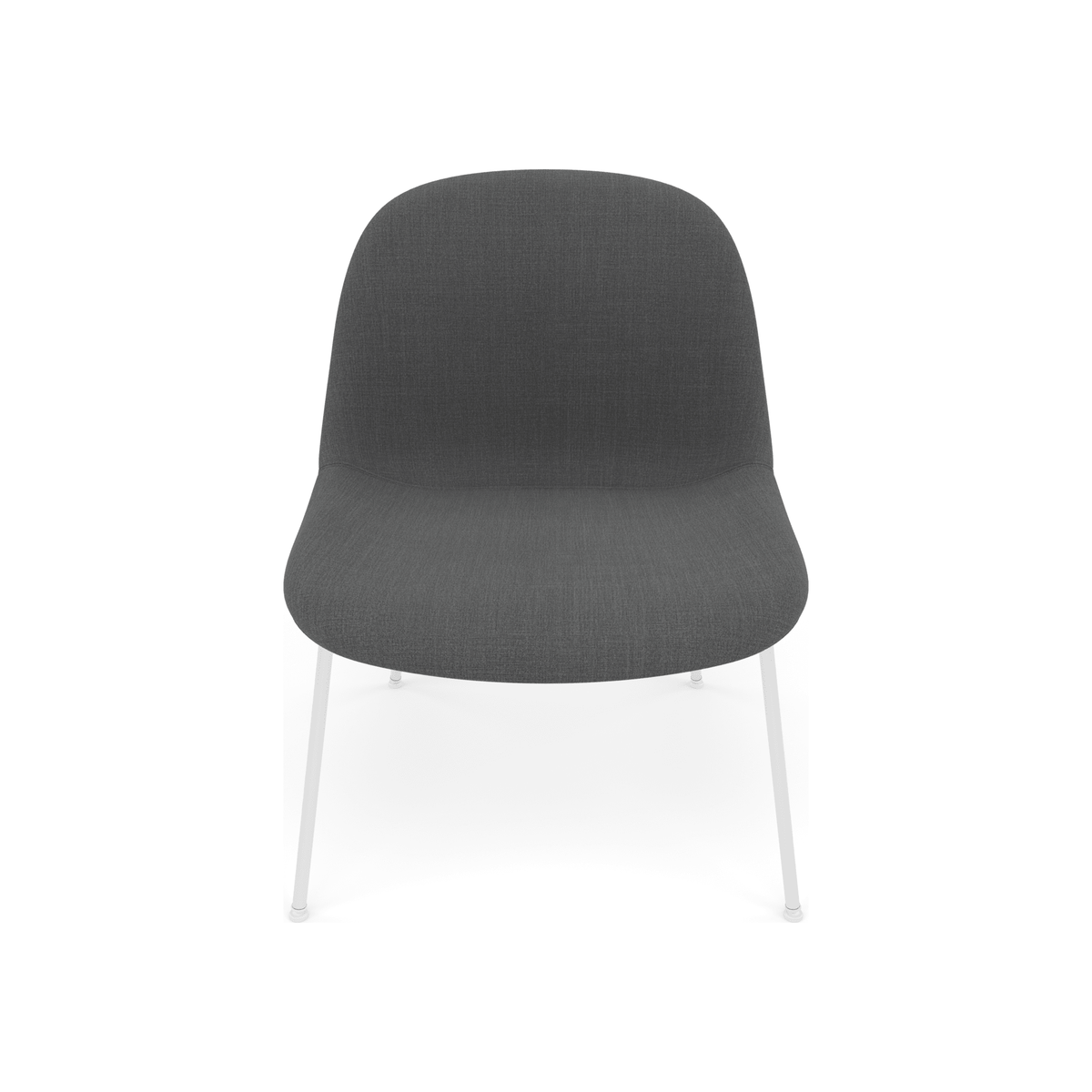 Fiber Soft Lounge Chair Muuto Remix 163 base bianco