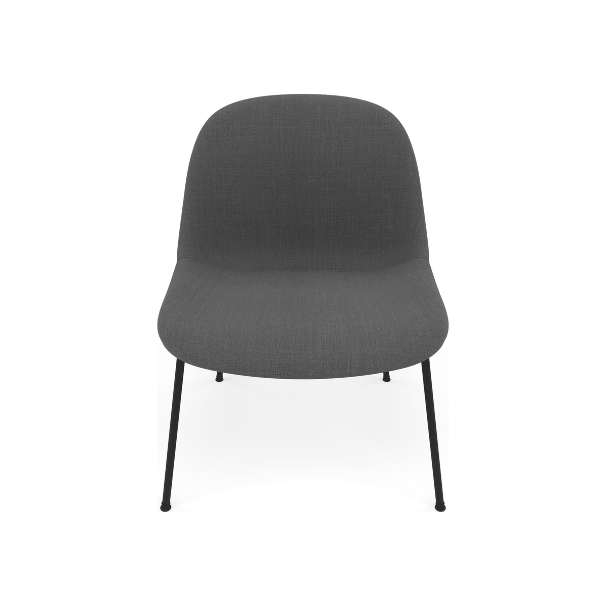 Fiber Soft Lounge Chair Muuto Remix 163 base nero antracite