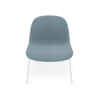 Fiber Soft Lounge Chair Muuto Remix 733 base bianco