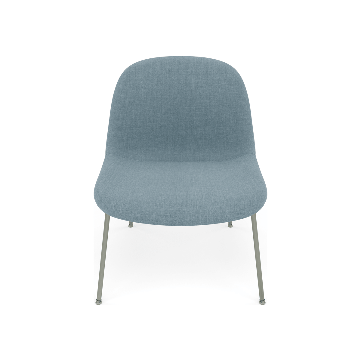 Fiber Soft Lounge Chair Muuto Remix 733 base verde polvere