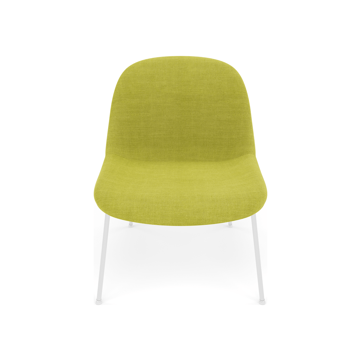 Fiber Soft Lounge Chair Muuto Remix 912 base bianco