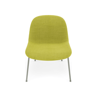Fiber Soft Lounge Chair Muuto Remix 912 base verde polvere
