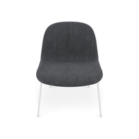 Fiber Soft Lounge Chair Muuto Re-wool 198 base bianco
