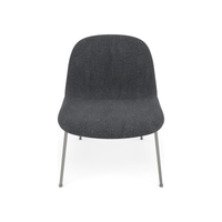 Fiber Soft Lounge Chair Muuto Re-wool 198 base grigio