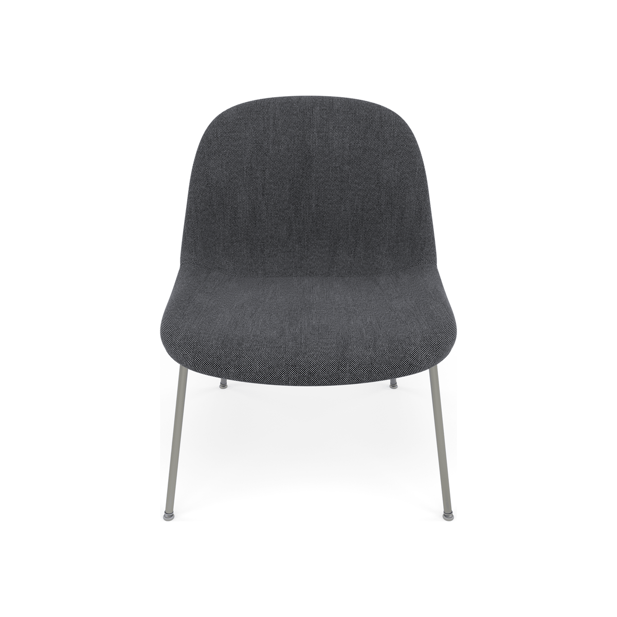Fiber Soft Lounge Chair Muuto Re-wool 198 base grigio
