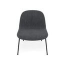 Fiber Soft Lounge Chair Muuto Re-wool 198 base nero antracite