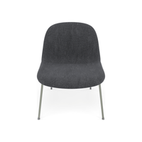 Fiber Soft Lounge Chair Muuto Re-wool 198 base verde polvere