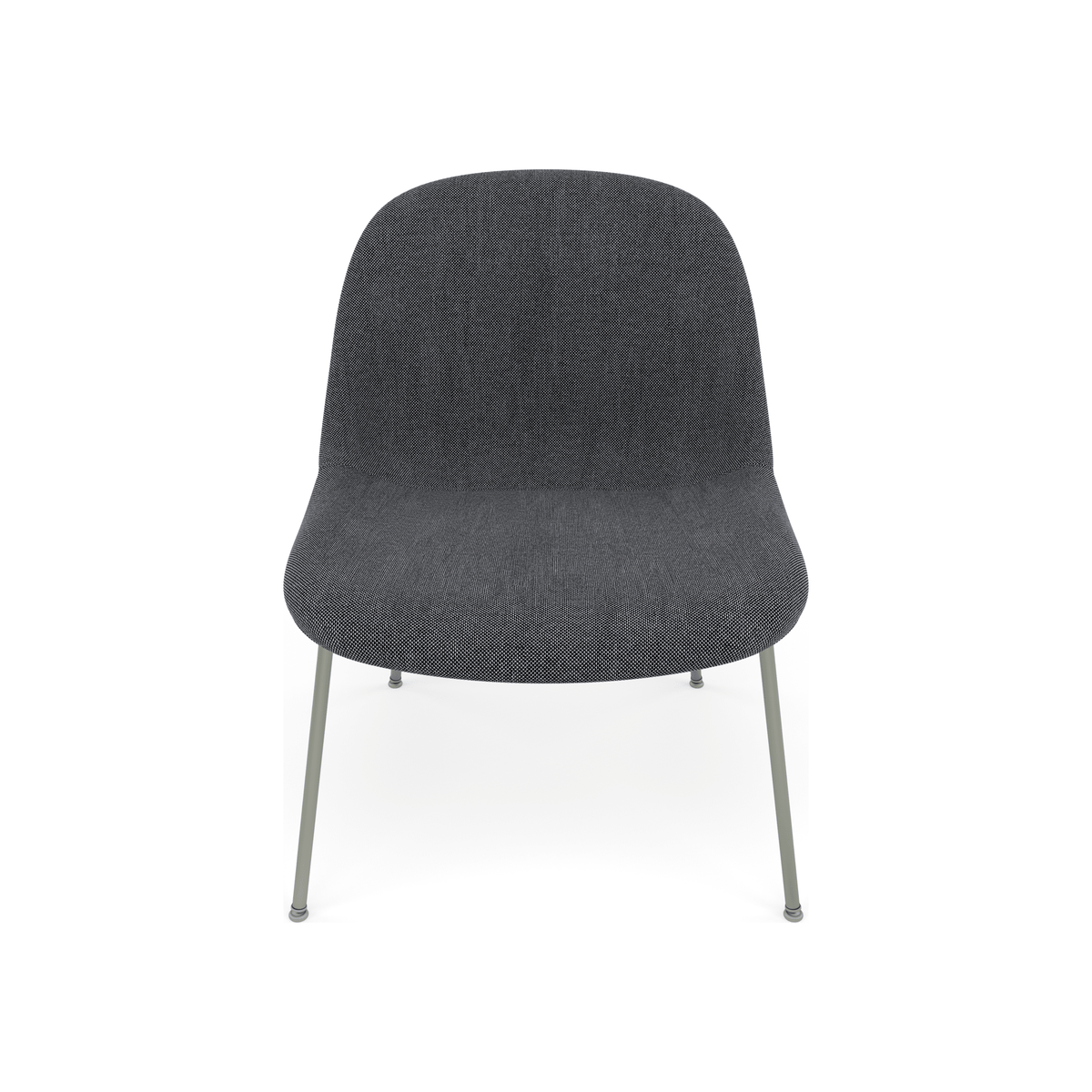 Fiber Soft Lounge Chair Muuto Re-wool 198 base verde polvere