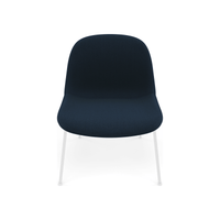 Fiber Soft Lounge Chair Muuto Steelcut Trio 796 base bianco