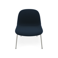 Fiber Soft Lounge Chair Muuto Steelcut Trio 796 base grigio