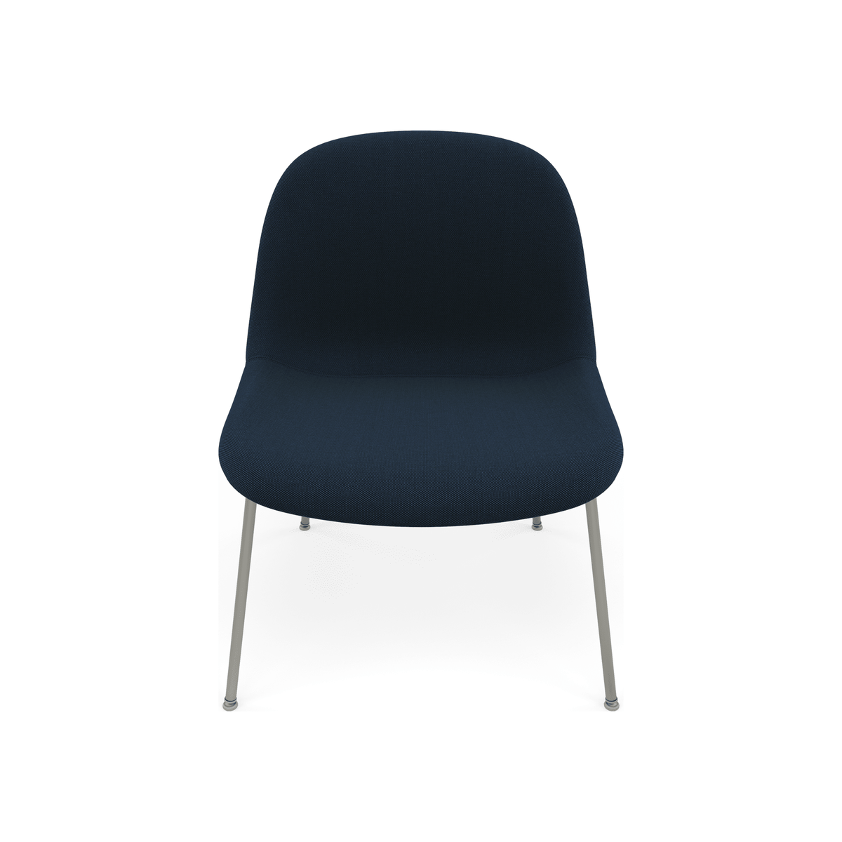 Fiber Soft Lounge Chair Muuto Steelcut Trio 796 base grigio