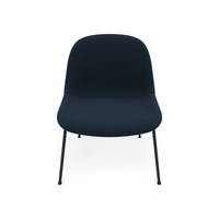 Fiber Soft Lounge Chair Muuto Steelcut Trio 796 base nero antracite