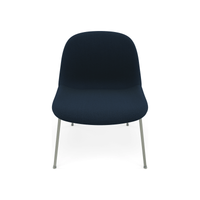 Fiber Soft Lounge Chair Muuto Steelcut Trio 796 base verde polvere