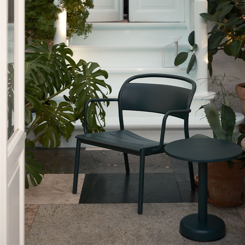 Linear Steel Lounge Armchair