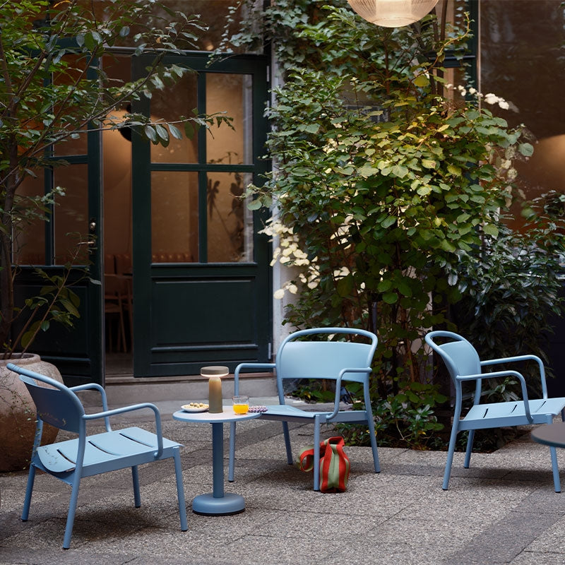 Linear Steel Lounge Armchair