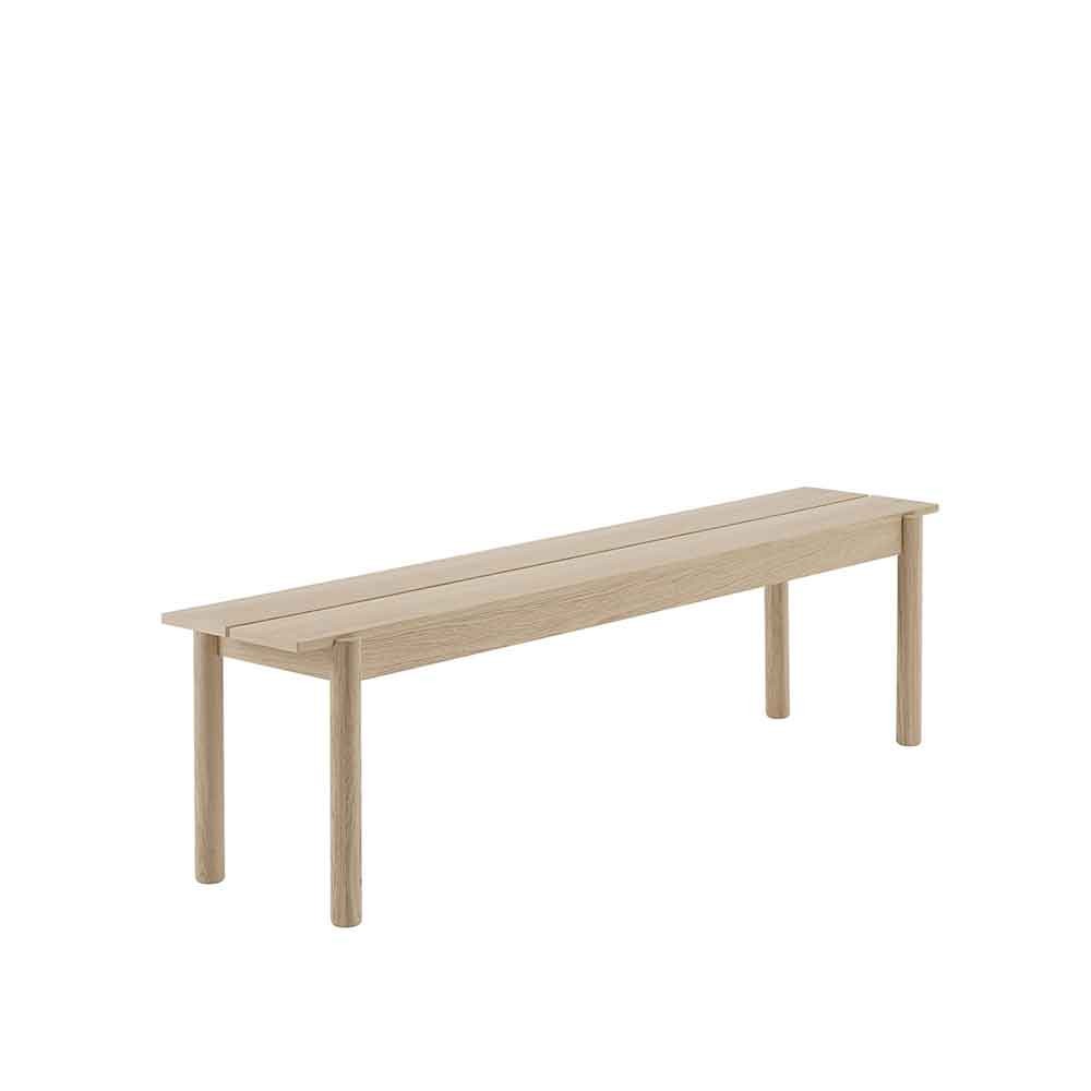 Linear wood Bench