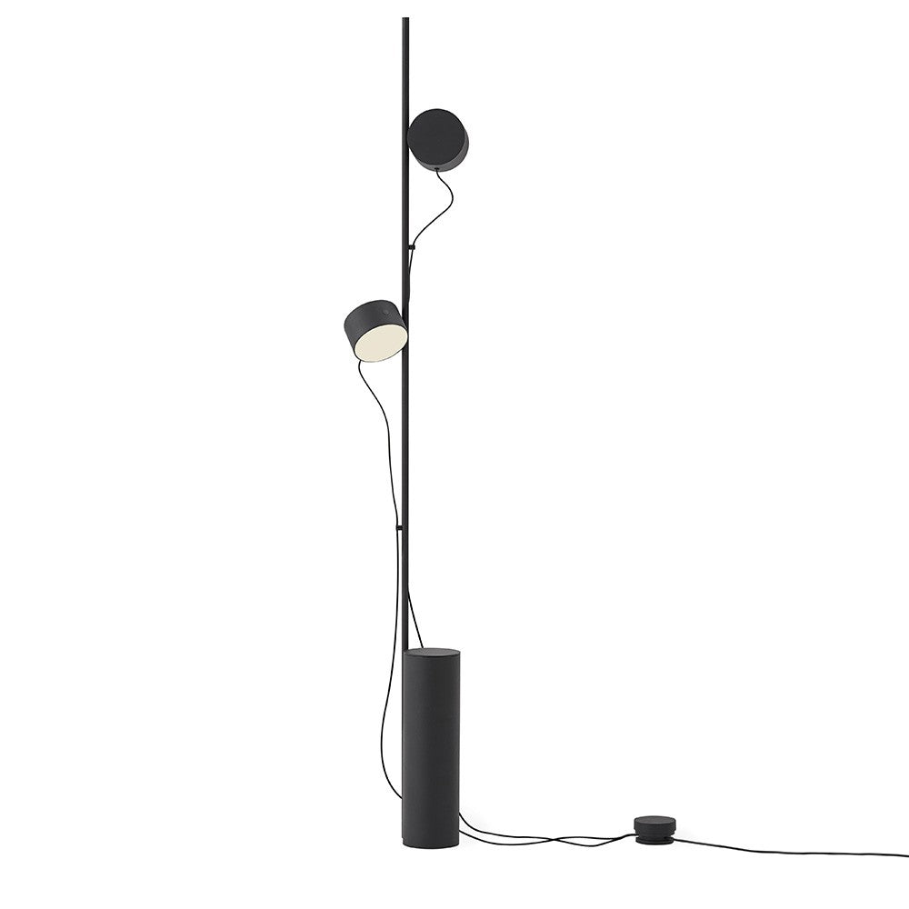Post floor lamp