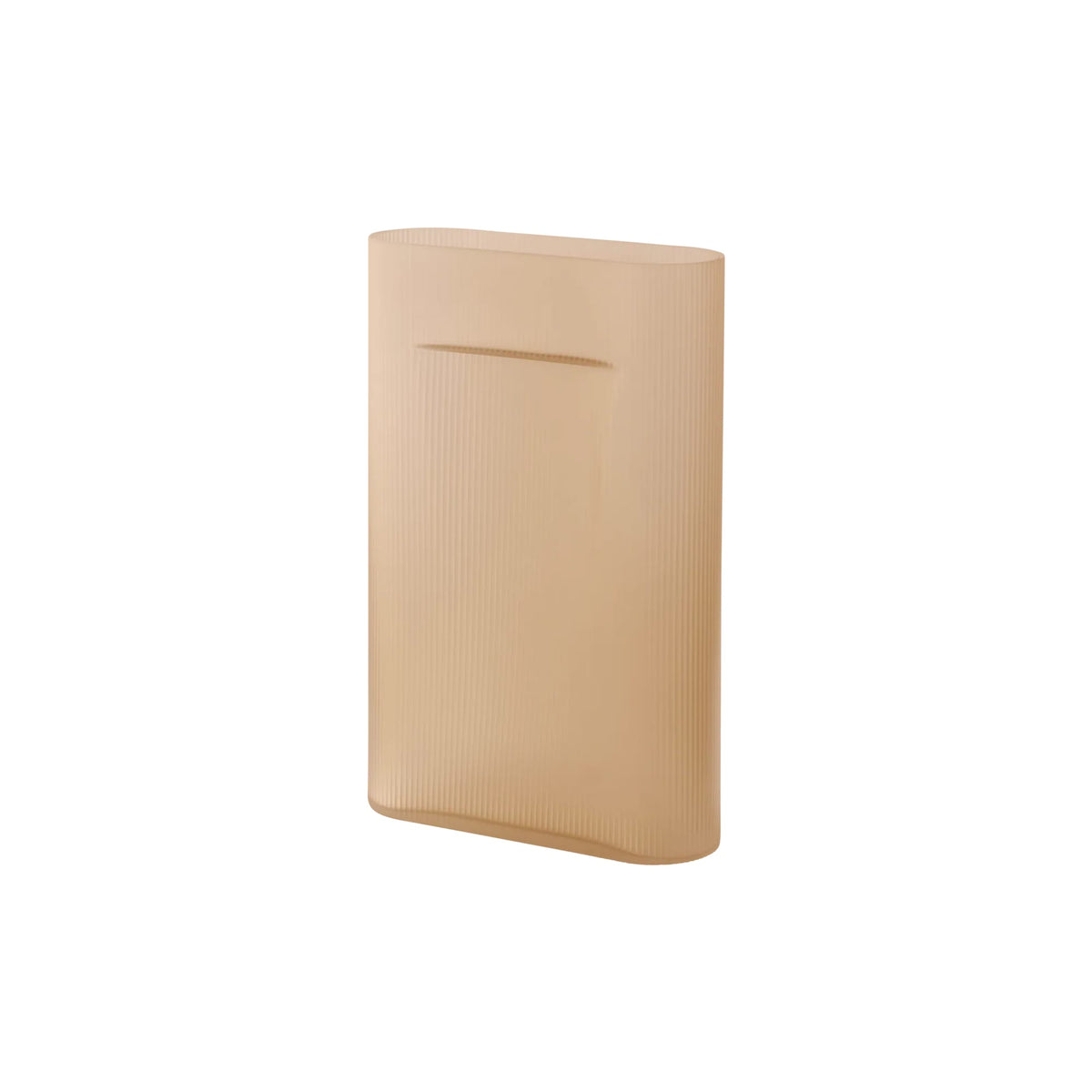 Ridge Vase H 48,5 cm vetro smerigliato arancione chiaro