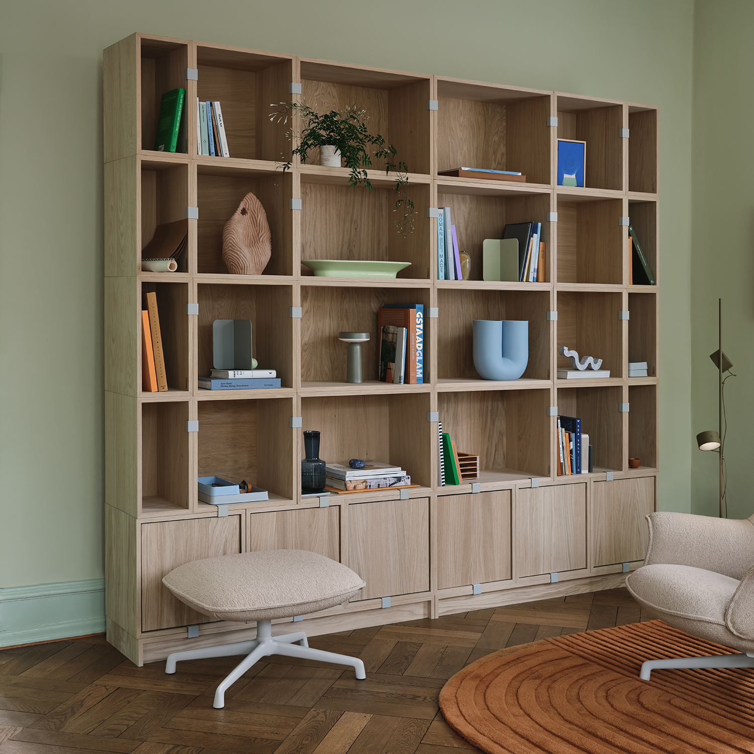 Stacked Storage System Bookcase Conf. 1