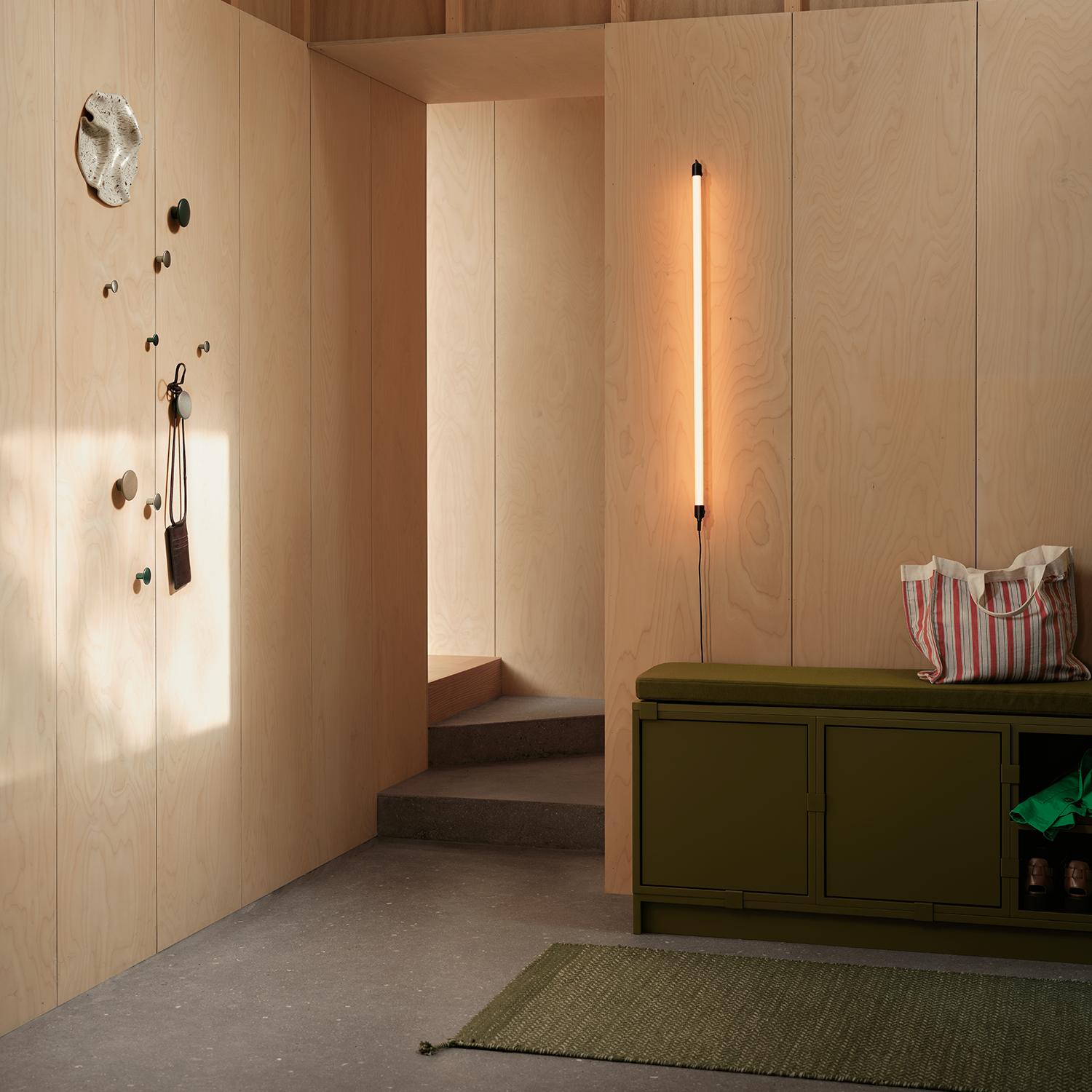 Stacked Storage System Hallway Conf. 1