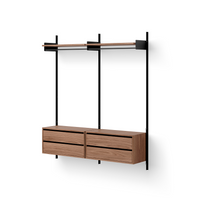 New Works Wardrobe Shelf Cabinet w. Drawers