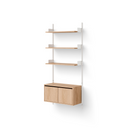 New Works Wall Shelf 1900 Cabinet Low w. Doors