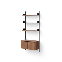 New Works Wall Shelf 1900 Cabinet Low w. Doors