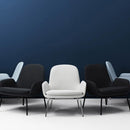 Era Lounge Chair Low Black Steel