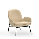 Era Lounge Chair Low Black Steel