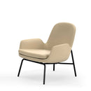 Era Lounge Chair Low Black Steel