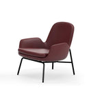 Era Lounge Chair Low Black Steel