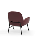 Era Lounge Chair Low Black Steel