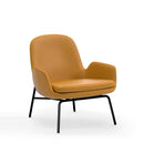 Era Lounge Chair Low Black Steel