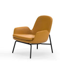 Era Lounge Chair Low Black Steel