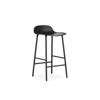 Form barstool H 65 - Acciaio