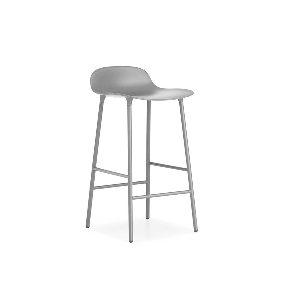 Form barstool H 65 - Acciaio