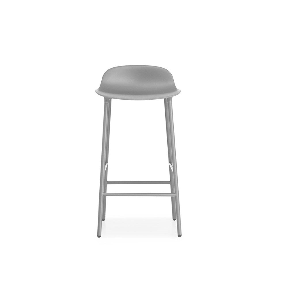 Form barstool H 65 - Acciaio