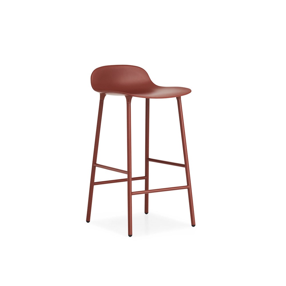 Form barstool H 65 - Acciaio