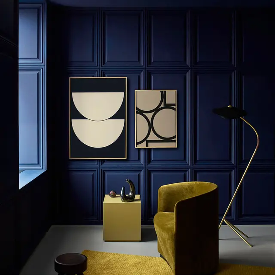 Half Circles I - Blue Stampa - Archive