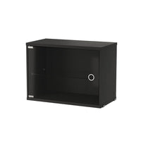 Display cabinet with swing glass door