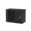 Display cabinet with swing glass door